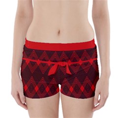 Muster Rot Rot Schwarz Boyleg Bikini Wrap Bottoms by 2607694c