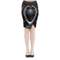 fractal eye Midi Wrap Pencil Skirt View1