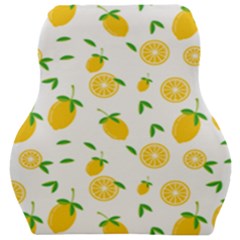 Illustrations Lemon Citrus Fruit Yellow Car Seat Velour Cushion  by anzea