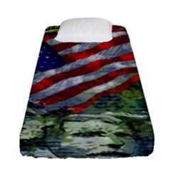 Usa United States Of America Images Independence Day Fitted Sheet (single Size) by Ket1n9