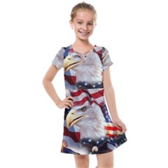 United States Of America Images Independence Day Kids  Cross Web Dress by Ket1n9