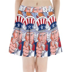 Independence Day United States Of America Pleated Mini Skirt by Ket1n9