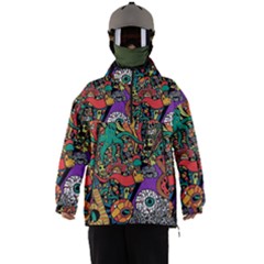 Cute Cartoon Doodle Men s Ski And Snowboard Waterproof Breathable Jacket by Bedest