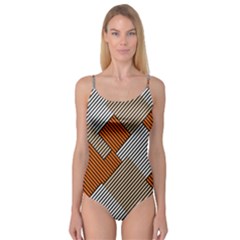 Abstract Pattern Line Art Design Decoration Camisole Leotard  by Ravend