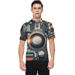 Technology Robot Internet Processor Men s Short Sleeve Rash Guard by Ravend