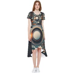 Technology Robot Internet Processor High Low Boho Dress by Ravend