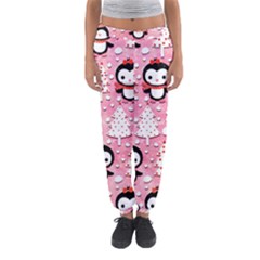 Cute Penguin Pattern Women s Jogger Sweatpants by Loisa77