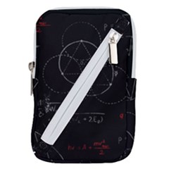 Math Board Circuit Circuits Computer Shield Tech Technology Belt Pouch Bag (large) by Loisa77