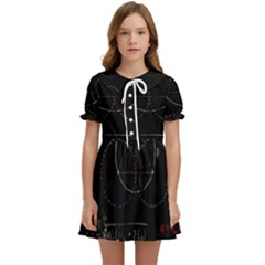 Math Board Circuit Circuits Computer Shield Tech Technology Kids  Sweet Collar Dress by Loisa77