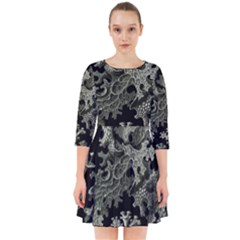 Weave Haeckel Lichenes Photobionten Smock Dress by Cemarart