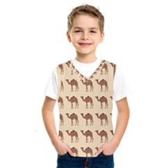 Camel Pattern Design Clothing Kids  Basketball Tank Top by Proyonanggan