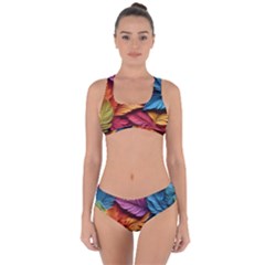 Autumn Criss Cross Bikini Set by zappwaits