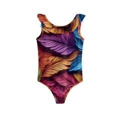 Autumn Kids  Frill Swimsuit by zappwaits