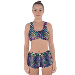 Rainbow Scales Racerback Boyleg Bikini Set by zappwaits