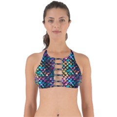 Rainbow Scales Perfectly Cut Out Bikini Top by zappwaits