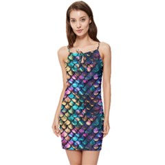 Rainbow Scales Summer Tie Front Dress by zappwaits