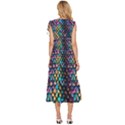 Rainbow Scales V-Neck Drawstring Shoulder Sleeveless Maxi Dress View4