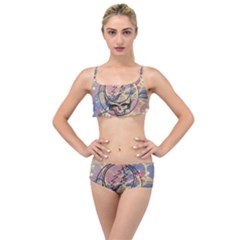 Grateful Dead Artsy Layered Top Bikini Set by Bedest