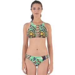 Monkey Tiger Bird Parrot Forest Jungle Style Perfectly Cut Out Bikini Set by Grandong