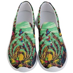 Monkey Tiger Bird Parrot Forest Jungle Style Men s Lightweight Slip Ons by Grandong