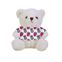 Strawberries Pineapples Fruits Full Print Cuddly Teddy Bear by Loisa77