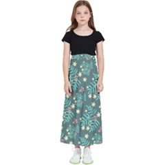 Illustration Pattern Seamless Kids  Flared Maxi Skirt by Loisa77