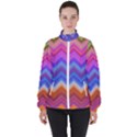 Pattern Chevron Zigzag Background Women s High Neck Windbreaker View1