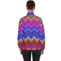 Pattern Chevron Zigzag Background Women s High Neck Windbreaker View2