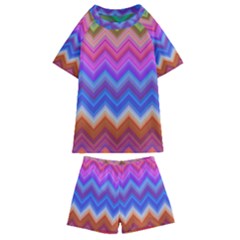 Pattern Chevron Zigzag Background Kids  Swim T-shirt And Shorts Set by Grandong