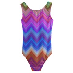 Pattern Chevron Zigzag Background Kids  Cut-out Back One Piece Swimsuit by Grandong