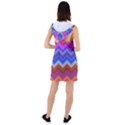 Pattern Chevron Zigzag Background Racer Back Hoodie Dress View2