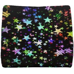 Christmas-star-gloss-lights-light Seat Cushion by Grandong