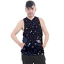 Starry Night  Space Constellations  Stars  Galaxy  Universe Graphic  Illustration Men s Sleeveless Hoodie View1