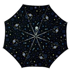 Starry Night  Space Constellations  Stars  Galaxy  Universe Graphic  Illustration Automatic Folding Umbrella With Case (medium) by Grandong