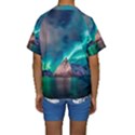 Amazing Aurora Borealis Colors Kids  Short Sleeve Swimwear View2