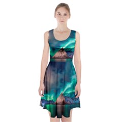 Amazing Aurora Borealis Colors Racerback Midi Dress by Grandong