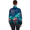 Amazing Aurora Borealis Colors Women s High Neck Windbreaker View2