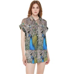 Peacock Bird Animal Peafowl Chiffon Lounge Set by Perong