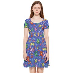 Grateful Dead Bears Inside Out Cap Sleeve Dress by Perong