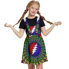 Grateful Dead Bear Pattern Kids  Apron Dress by Maspions