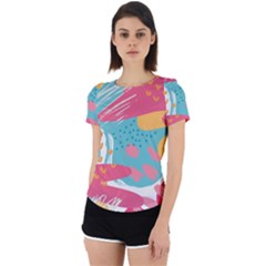 Background Abstract Back Cut Out Sport T-shirt by Salmanaz77