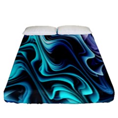 Nature Water Wave Architecture Fitted Sheet (queen Size) by Salmanaz77