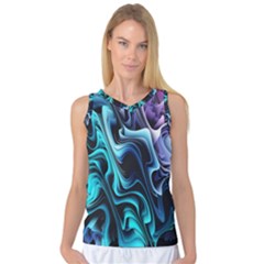 Nature Water Wave Architecture Women s Basketball Tank Top by Salmanaz77