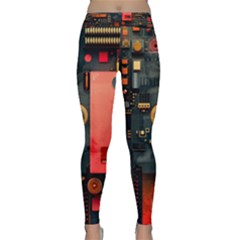 Tech Technology Pattern Classic Yoga Leggings by Salmanaz77