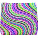 Neon Trippy Swirls Twirls Design Seat Cushion View1