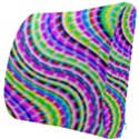 Neon Trippy Swirls Twirls Design Seat Cushion View3