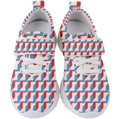 Fabric Geometric Pattern Background Kids  Velcro Strap Shoes by Salmanaz77