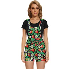 Strawberries Pattern Short Overalls by Salmanaz77