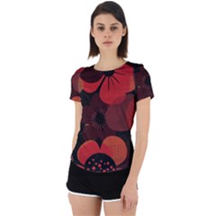 Flower Floral Flora Nature Pattern Background Backdrop Back Cut Out Sport T-shirt by Salmanaz77