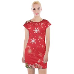 Christmas Ornament Cap Sleeve Bodycon Dress by Salmanaz77